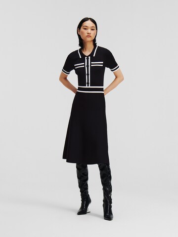 Robe 'Polo Knit' Karl Lagerfeld en noir