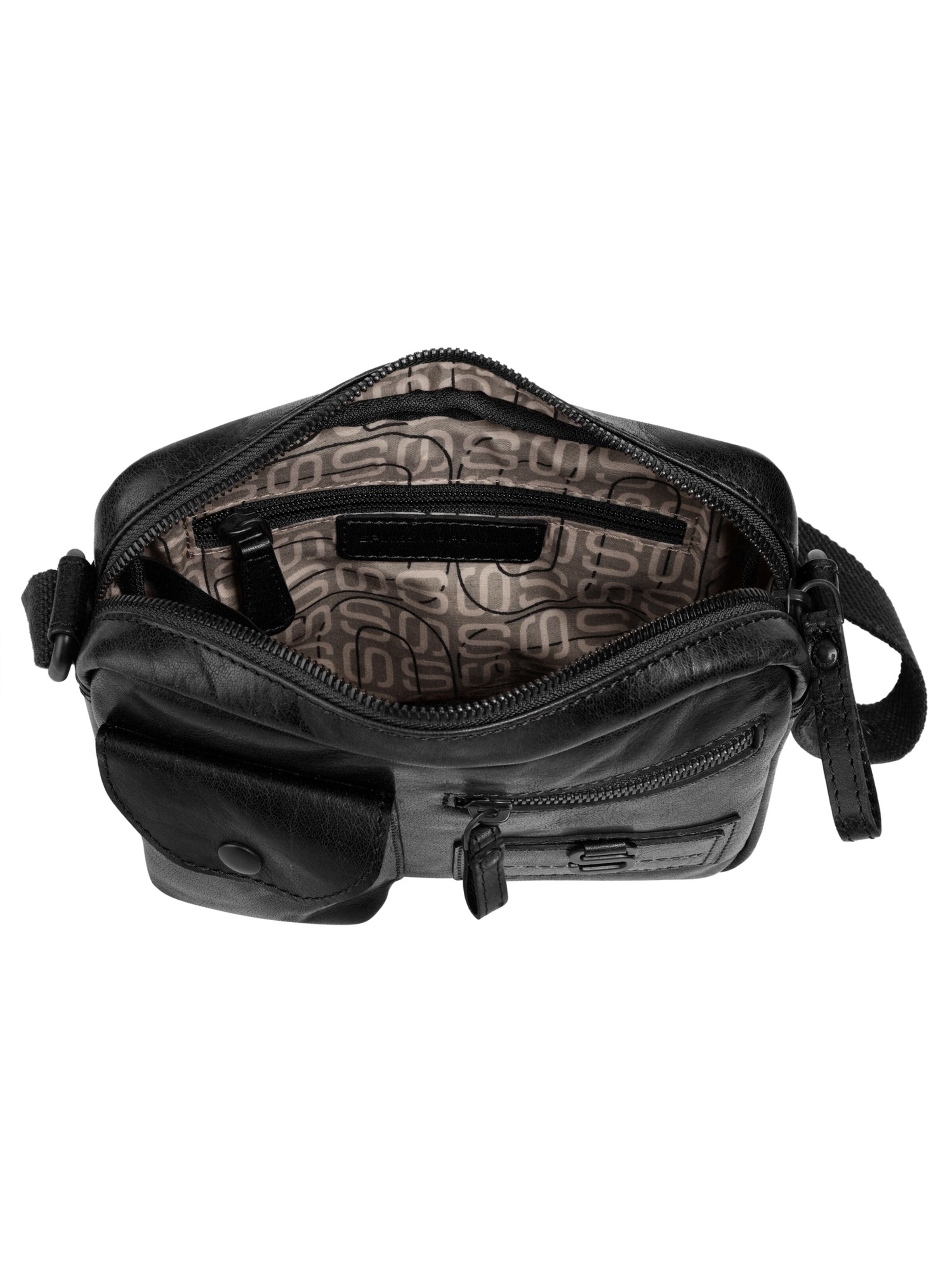 Spikes & Sparrow - Bolso de hombro 'CROSS BODY' en negro