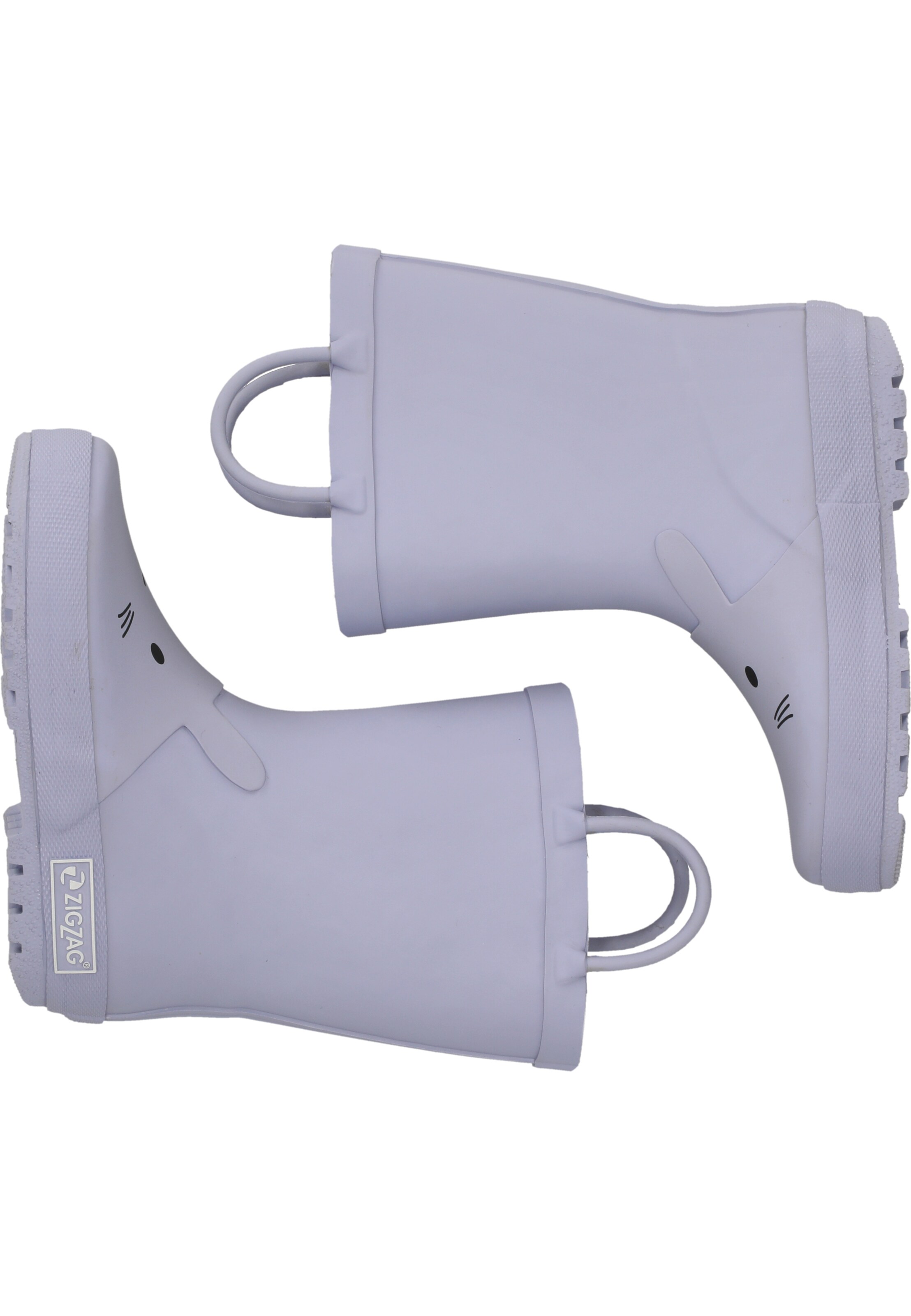 ZigZag Rubber Boots 'Solene' in Purple