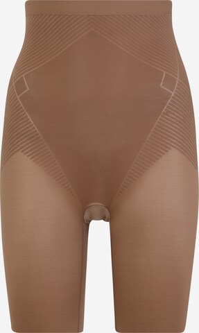 Pantalon modelant SPANX en marron : devant