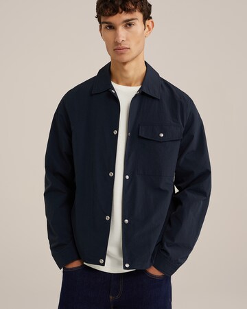 WE Fashion Regular fit Button Up Shirt in Blue