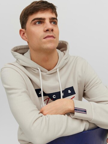 JACK & JONES Sweatshirt 'Josh' in Beige