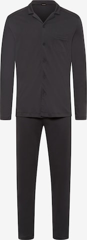 Hanro Long Pajamas ' Day & Night ' in Black: front