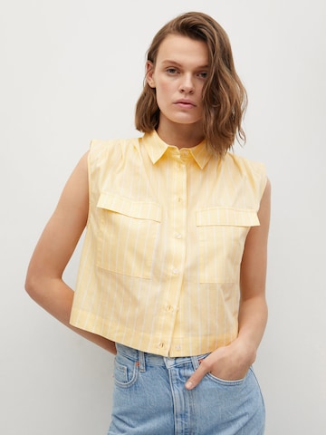 MANGO Bluse 'RITA' i gul: forside