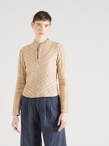 Veste mi-saison 'Tila' Gipsy en beige : devant