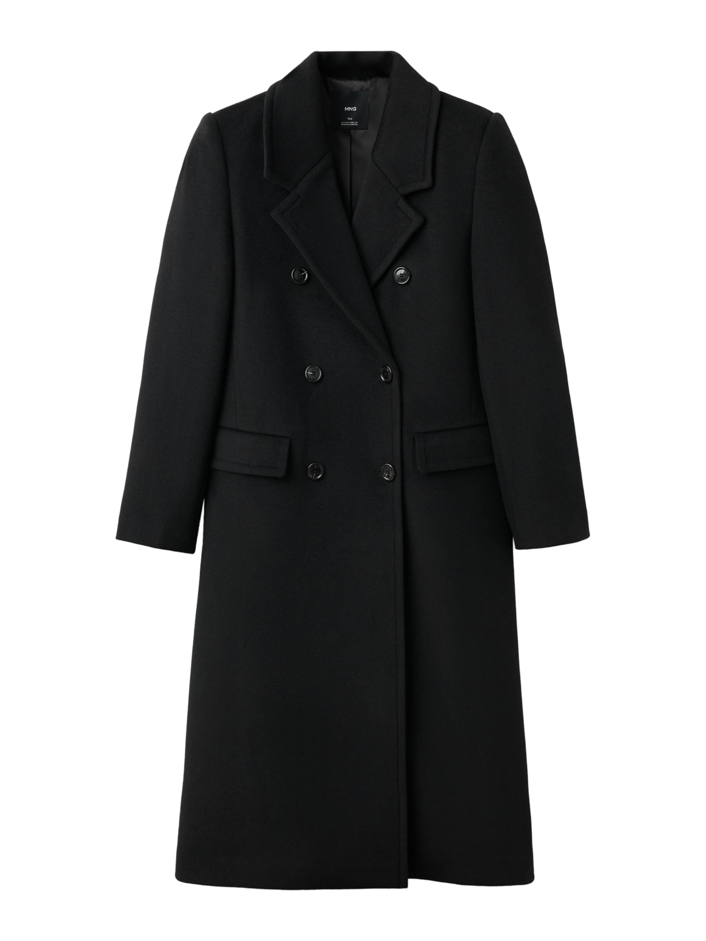 MANGO Overgangsfrakke 'Eye' i sort: forside