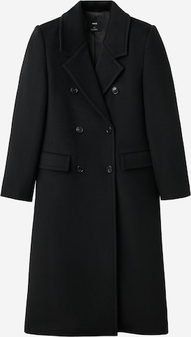 Palton de primăvară-toamnă 'Eye' de la MANGO pe negru: față