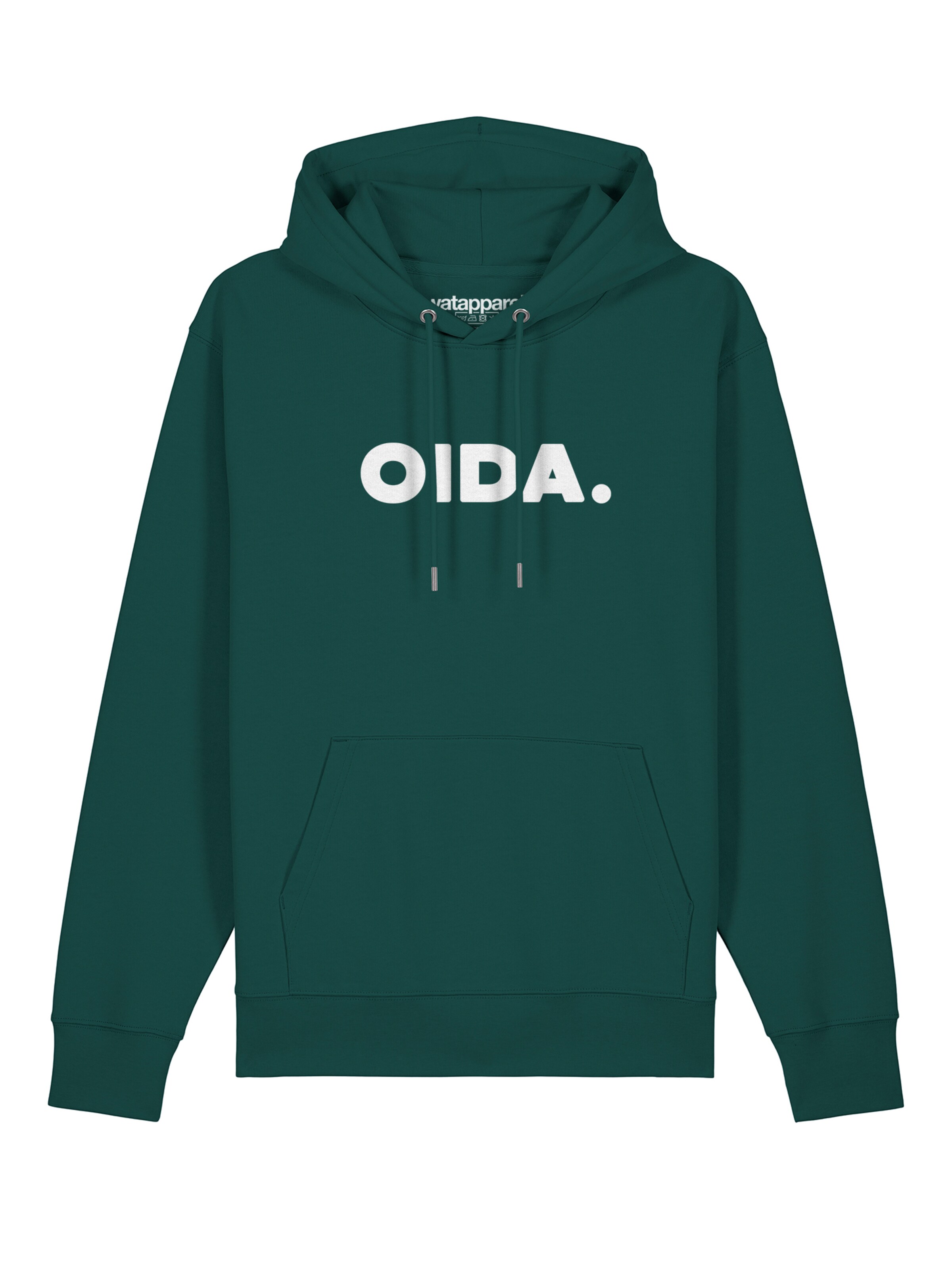 Watapparel Sweatshirt ' Oida ' in Grün: Vorderseite