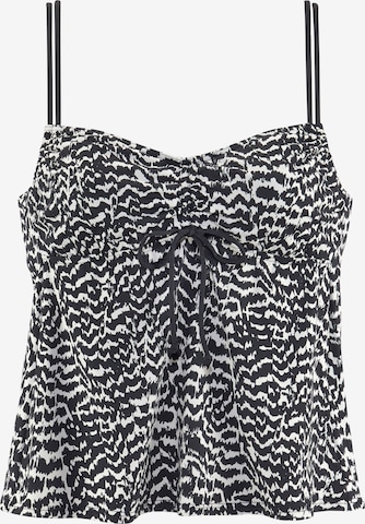 LASCANA Bralette Tankini Top in Black: front