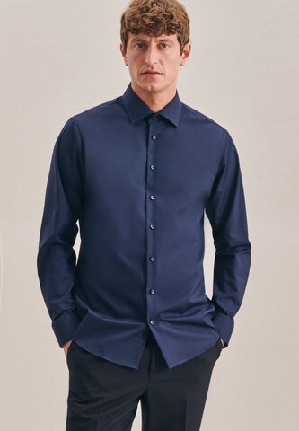 SEIDENSTICKER - Ajuste regular Camisa de negocios en azul