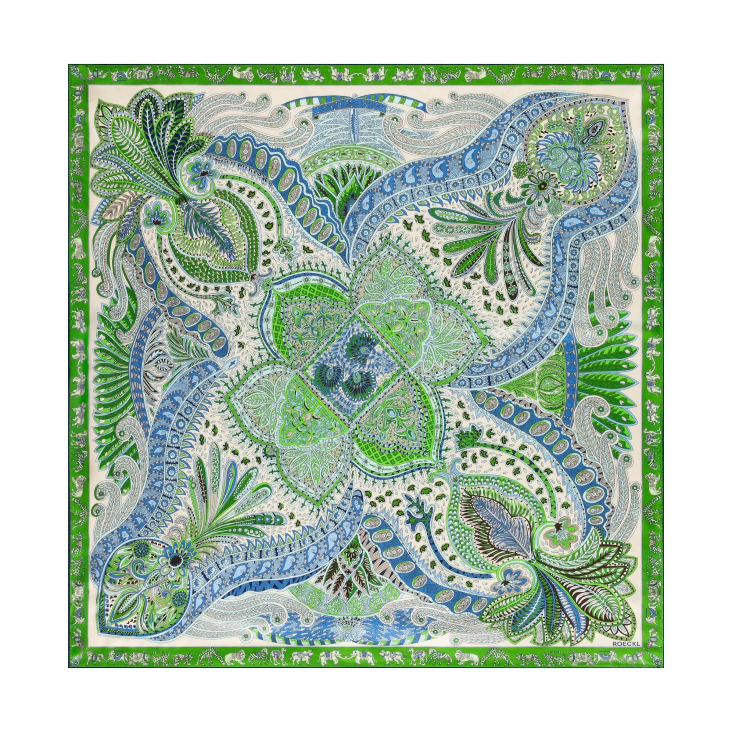 Foulard ' VIBRANT PAISLEY ' di Roeckl in colori misti: frontale