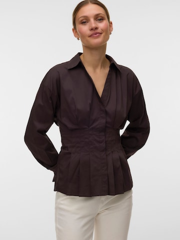 VERO MODA Bluse 'VMLotus' i brun: forside