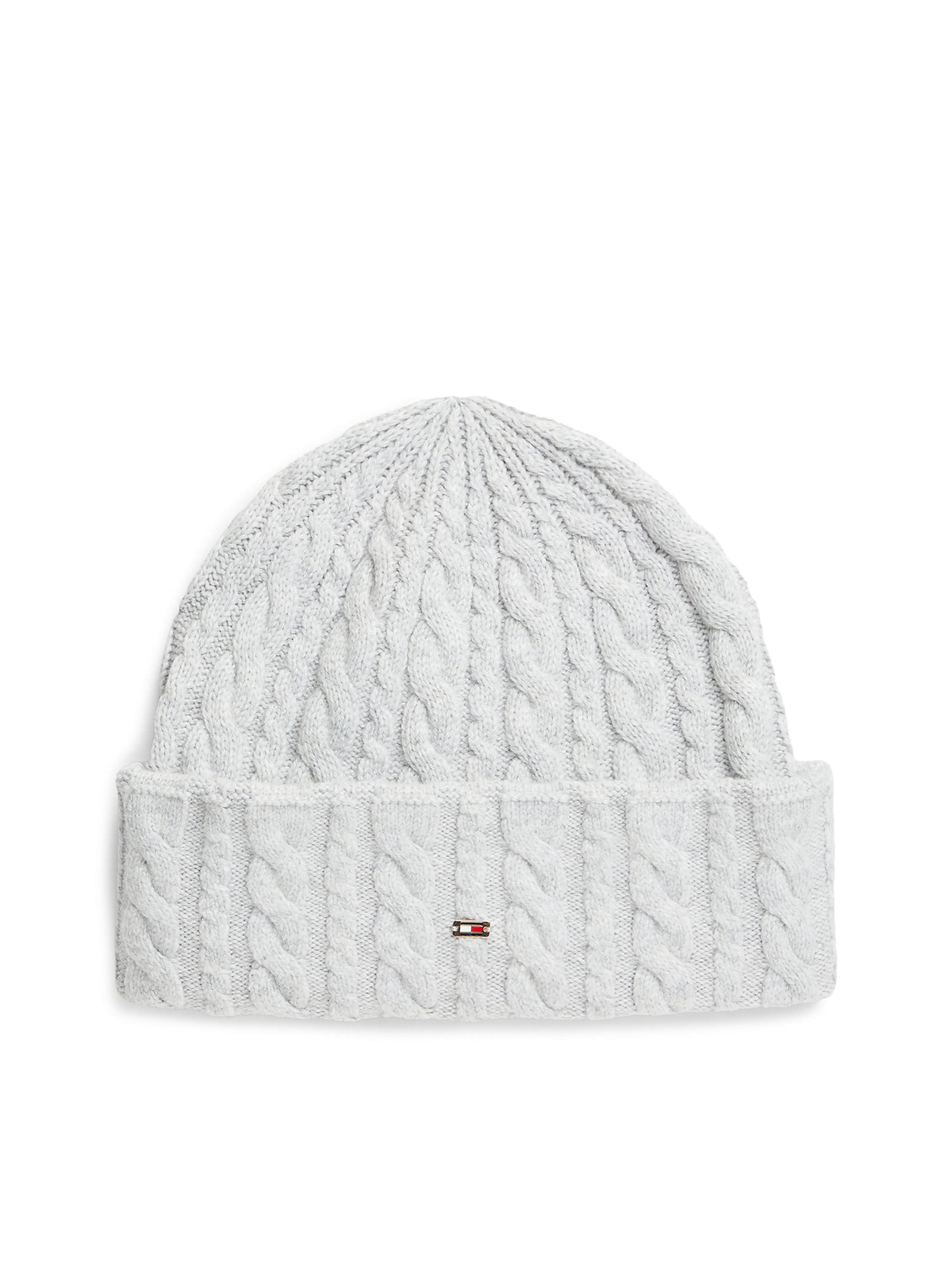 TOMMY HILFIGER Шапка в сиво: отпред