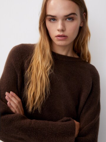 Pull&Bear Knitted dress in Brown