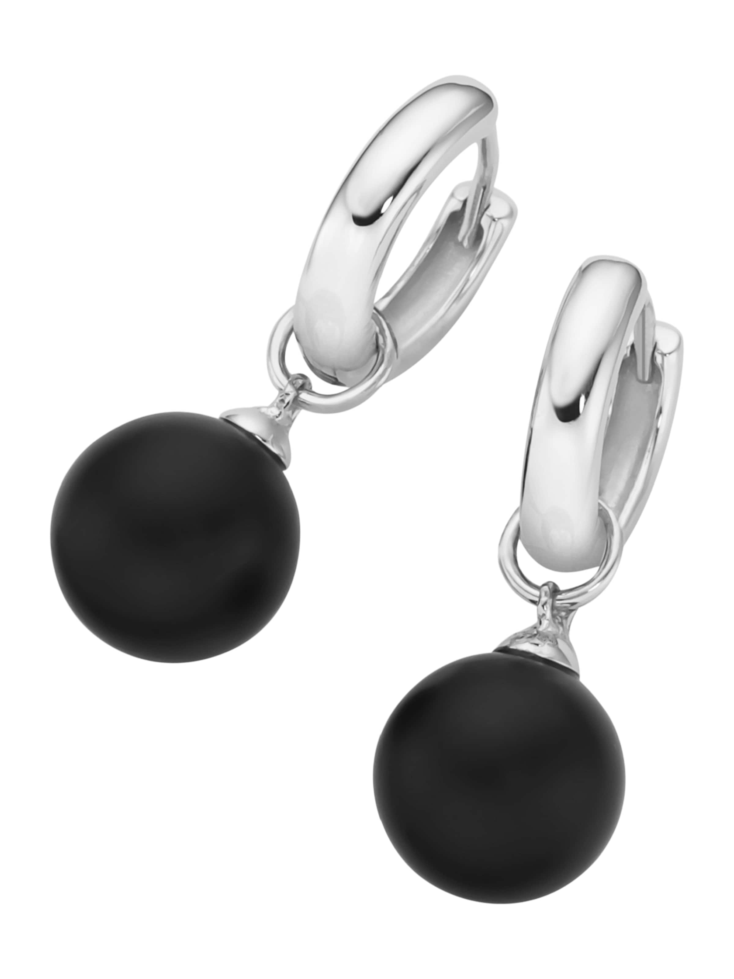 Giorgio Martello Milano Oorbel in Zwart: voorkant