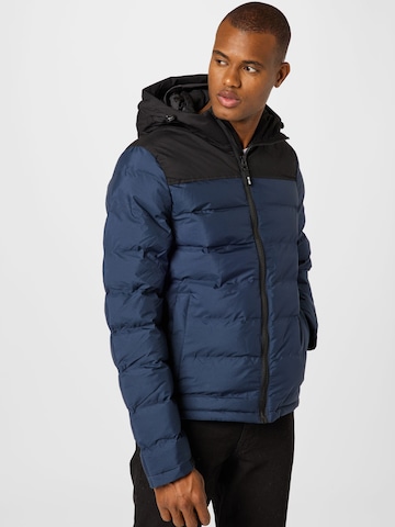 INDICODE JEANS Regular fit Between-season jacket 'Eberhardy' in Blue: front