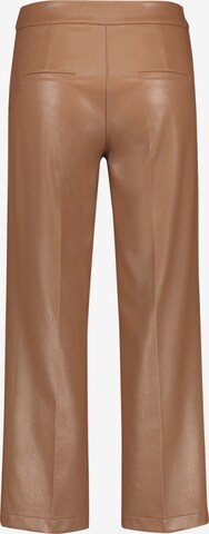 GERRY WEBER Wide leg Pleated Pants in Brown