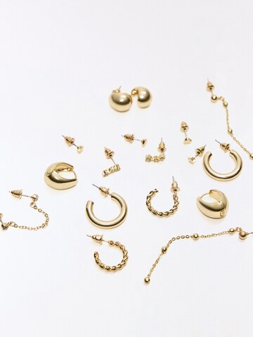 Bershka Uhani | zlata barva