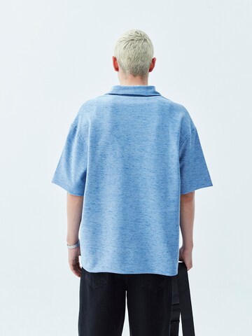 VAMOS CLO Comfort fit Button Up Shirt 'Minneapolis' in Blue