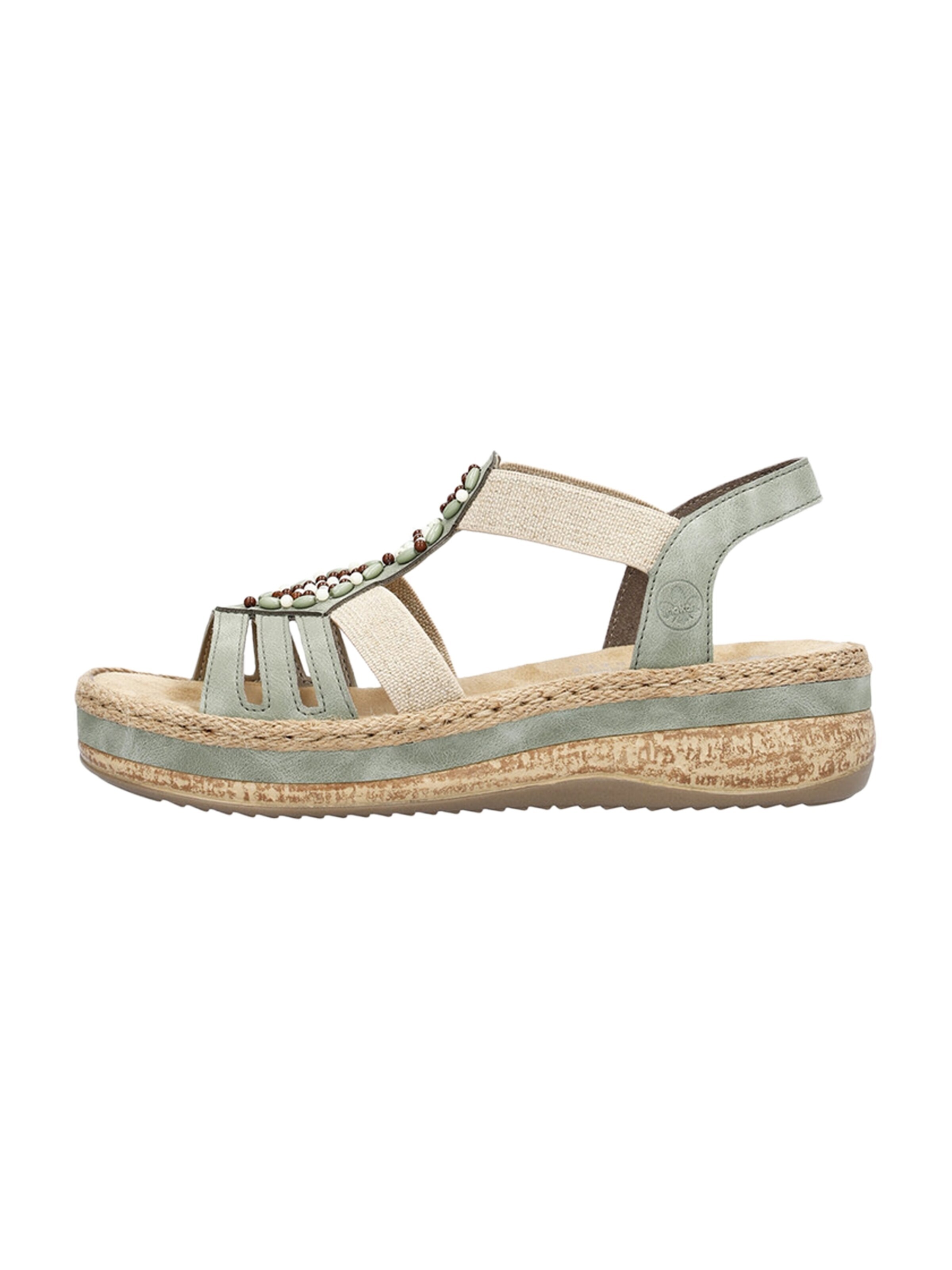 Sandalo di Rieker in verde: frontale