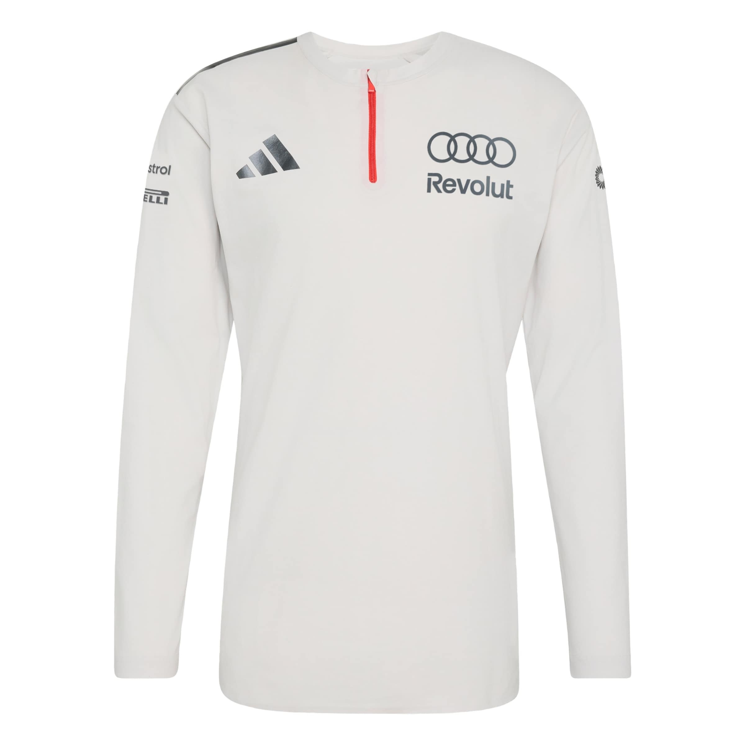 T-Shirt fonctionnel 'Audi Revolut F1 Team Engineers & Marketing' ADIDAS PERFORMANCE en blanc : devant