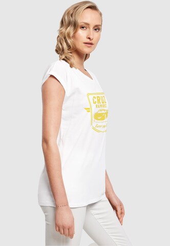 ABSOLUTE CULT T-Shirt 'Cars - Cruz Ramirez Pocket' in Weiß