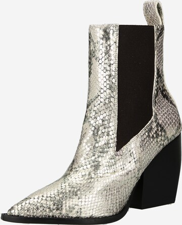 AllSaints - Botas Chelsea en oro: frente