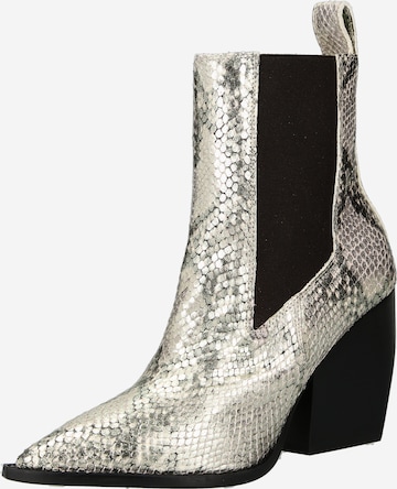 AllSaints - Botas chelsea em ouro: frente