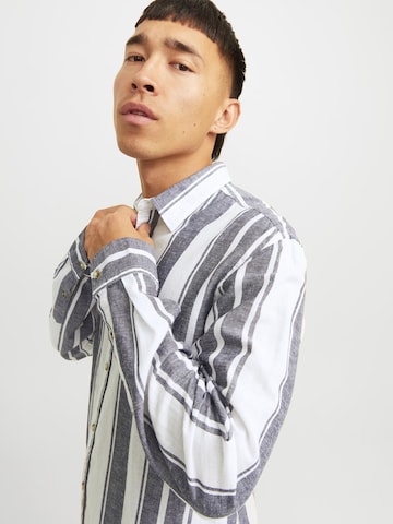 JACK & JONES Comfort fit Button Up Shirt 'JJESummer' in Blue