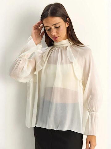 Camicia da donna di Bianco Lucci in bianco