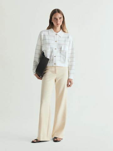 Scalpers Emblurex Cardigan ' ' in Beige: Vorderseite