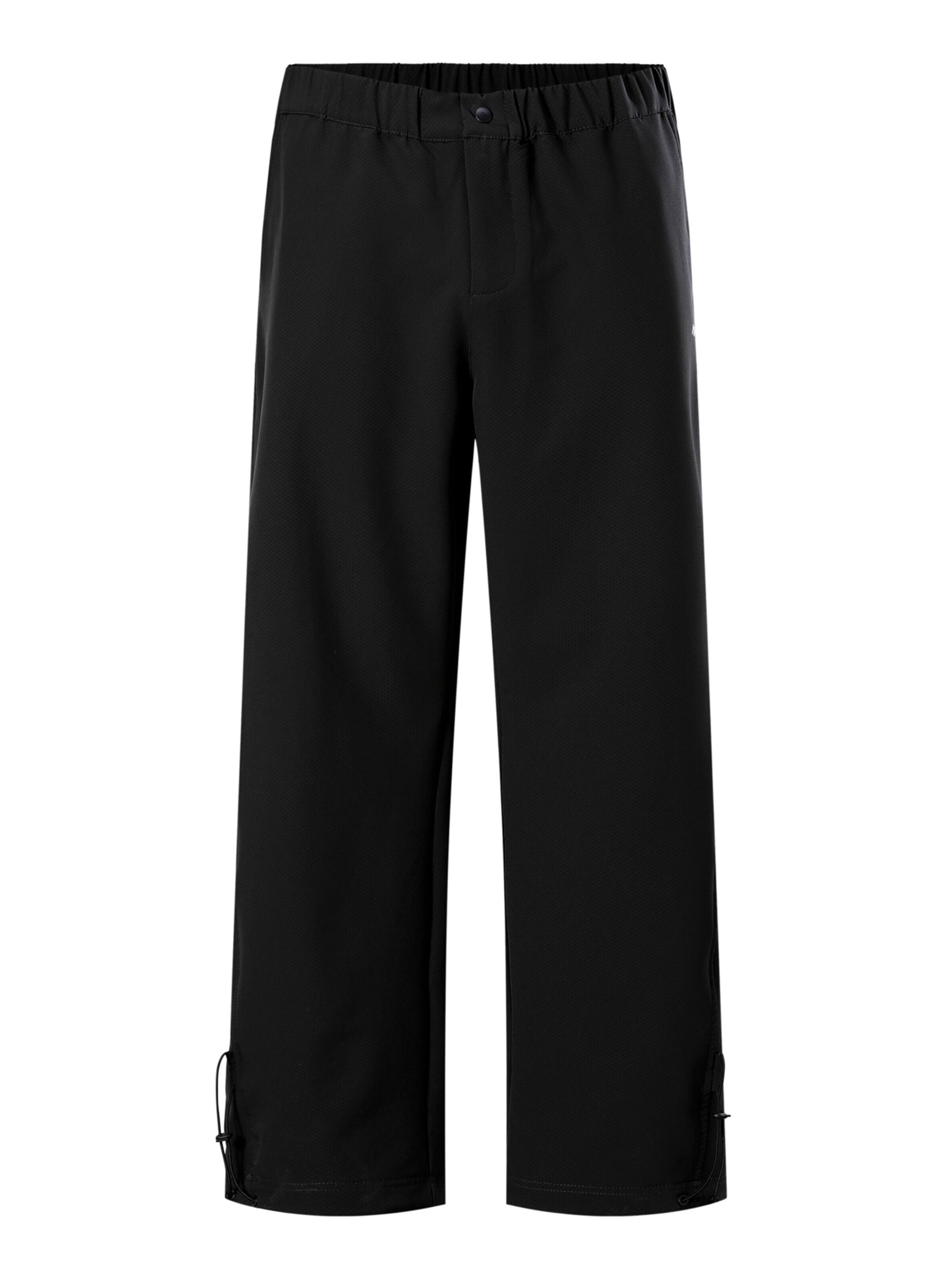 YOUTHUP - regular Pantalón de montaña 'SAUMREGULIERUNG' en negro: frente