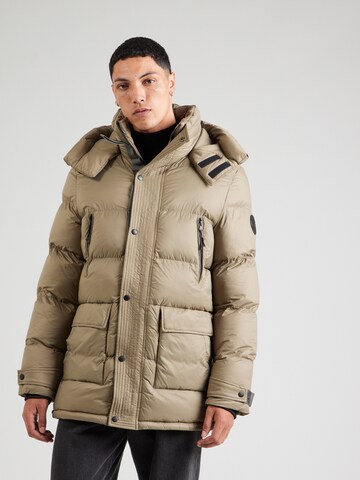 INDICODE JEANS Winterjas 'Petter' in Beige: voorkant