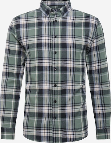 Denim Project Regular fit Button Up Shirt in Green: front