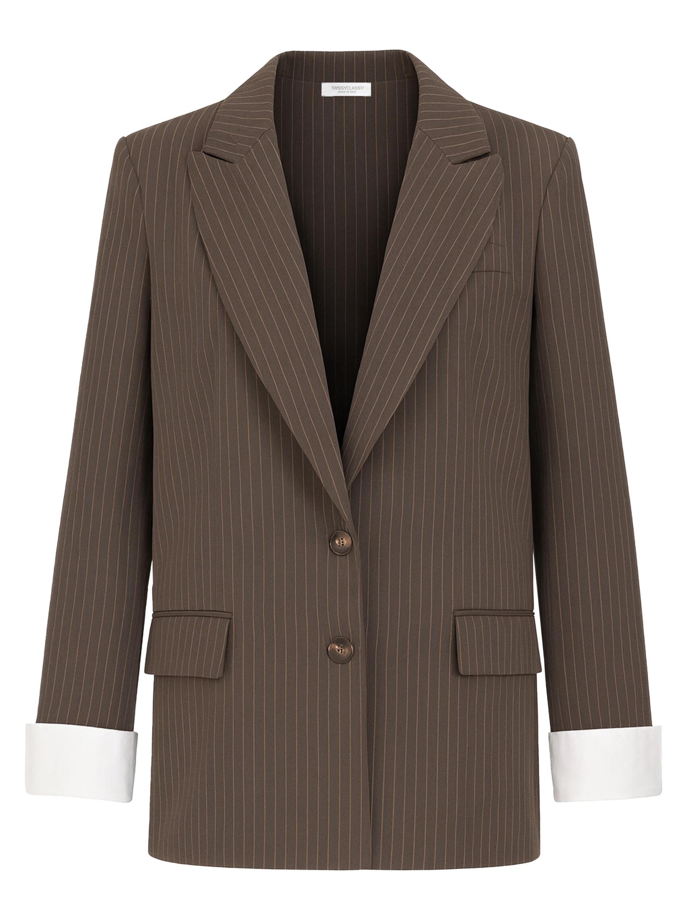 SASSYCLASSY Blazer‌‌‌‌‌‌‌‌‌ in Braun: Vorderseite