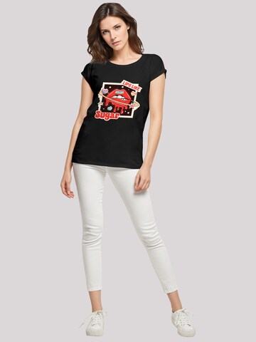 T-shirt 'Lips like sugar retro fashion  Valentinstag' F4NT4STIC en noir