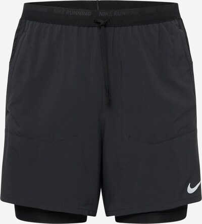 Pantaloni sport NIKE pe negru / alb, Vizualizare produs