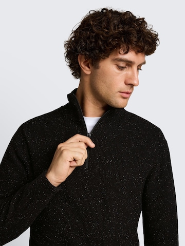 TOM TAILOR DENIM Pullover in Schwarz