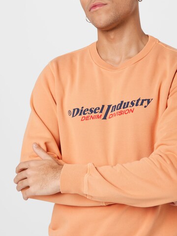DIESEL Sweatshirt 'GINN' in Orange
