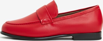 CESARE GASPARI Moccasins in Red: front