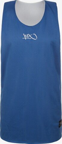 T-Shirt fonctionnel 'Hardwood Reversible Practice' K1X en bleu : devant