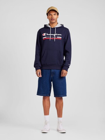 Felpa di Champion Authentic Athletic Apparel in blu