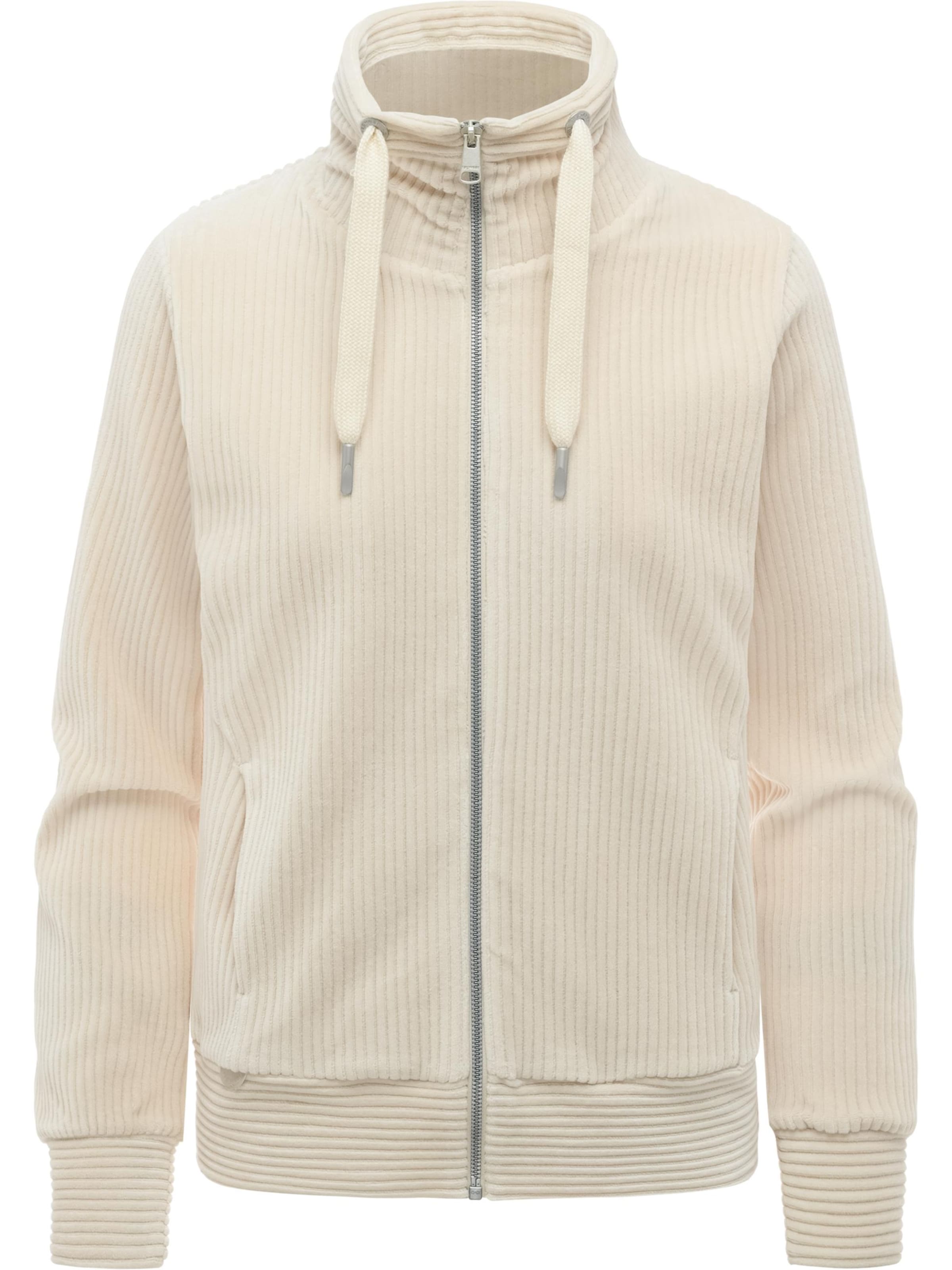 Veste de survêtement 'Ronette' Ragwear en beige : devant