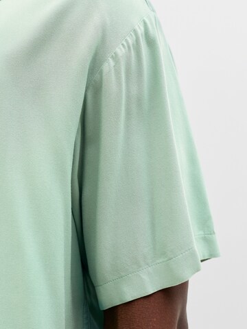 JACK & JONES Классический крой Рубашка 'JJEJEFF' в Зеленый