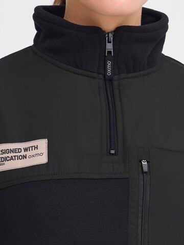 Pullover ' OXNETE HALFZIP ' di Oxmo in nero