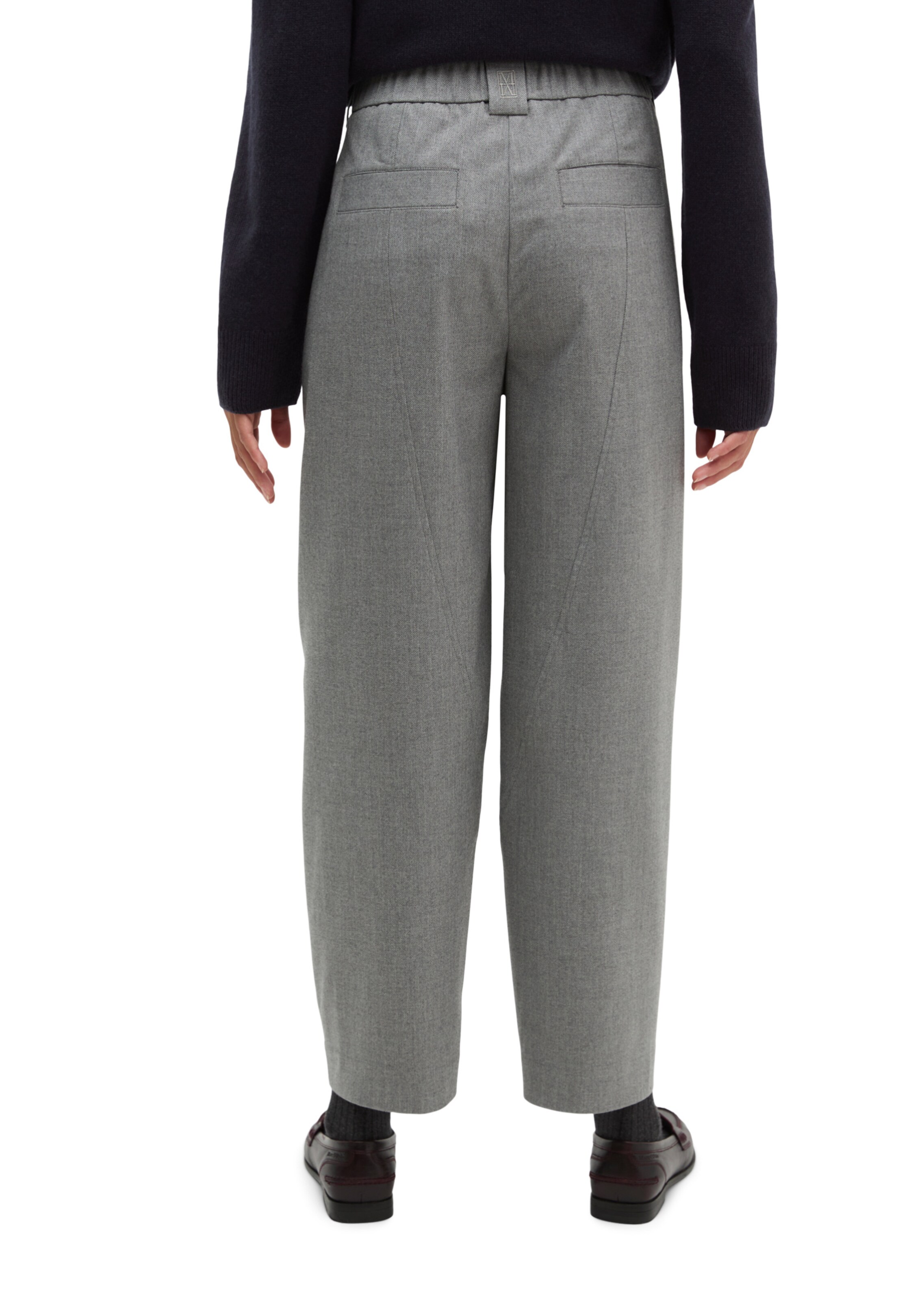 Marc O'Polo Barrel Hose 'Minu' in Grau
