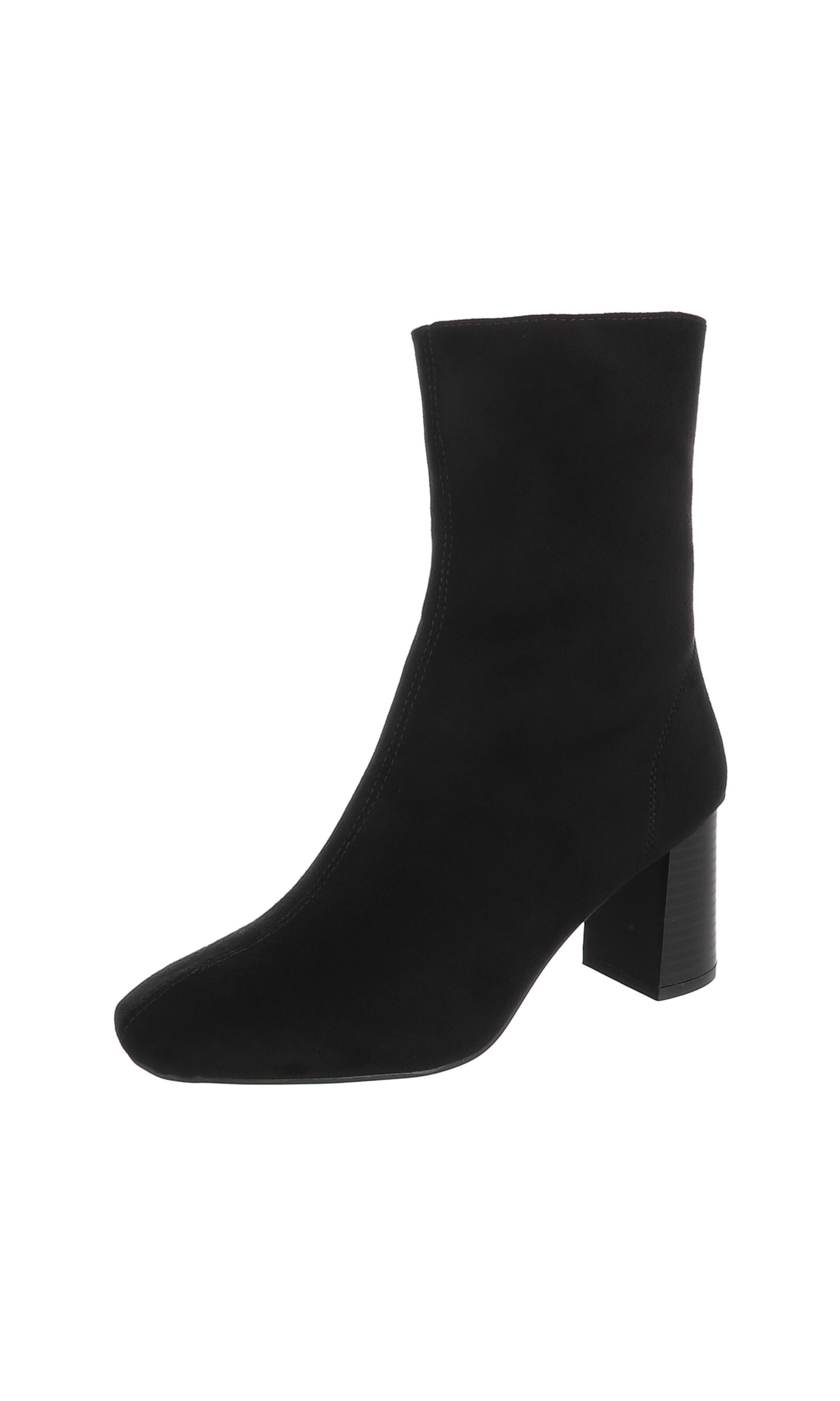 Ital-Design Stiefelette in Schwarz: Vorderseite