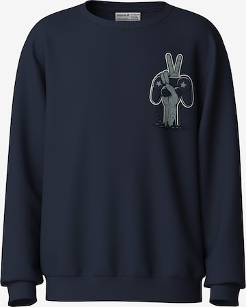 NAME IT Sweatshirt 'NKMVILDAR' in Blauw: voorkant