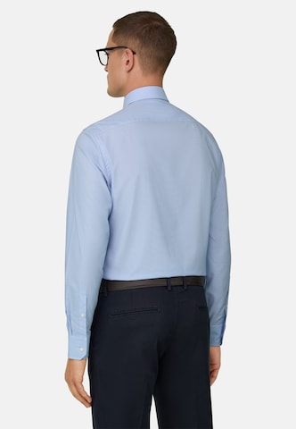 Coupe slim Chemise Boggi Milano en bleu