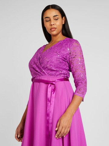 SWING Curve Dress in Purple